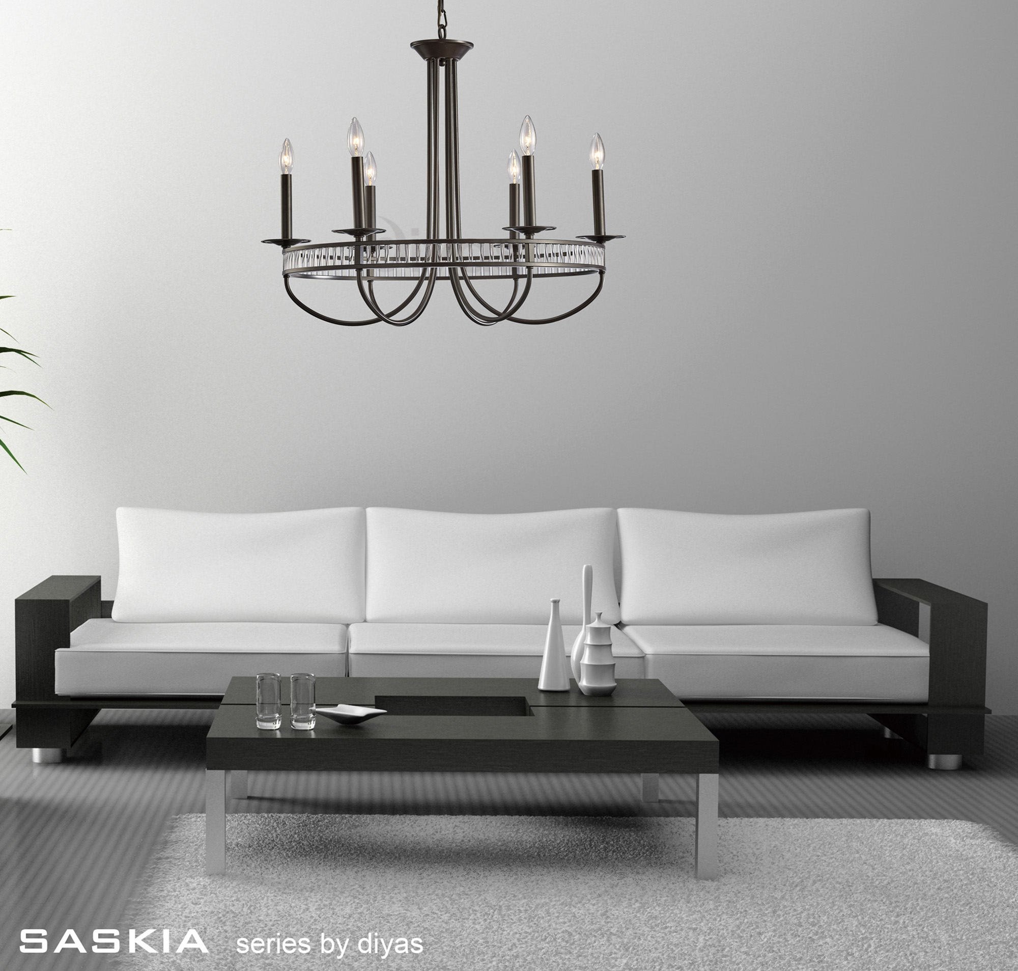 Saskia Crystal Ceiling Lights Diyas Multi Arm Crystal Fittings